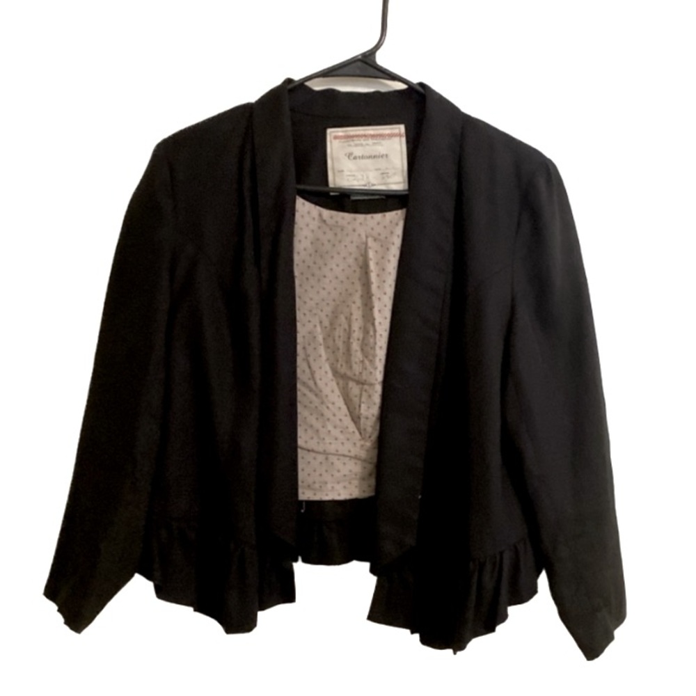 Cartonnier Black Open Blazer Sz S